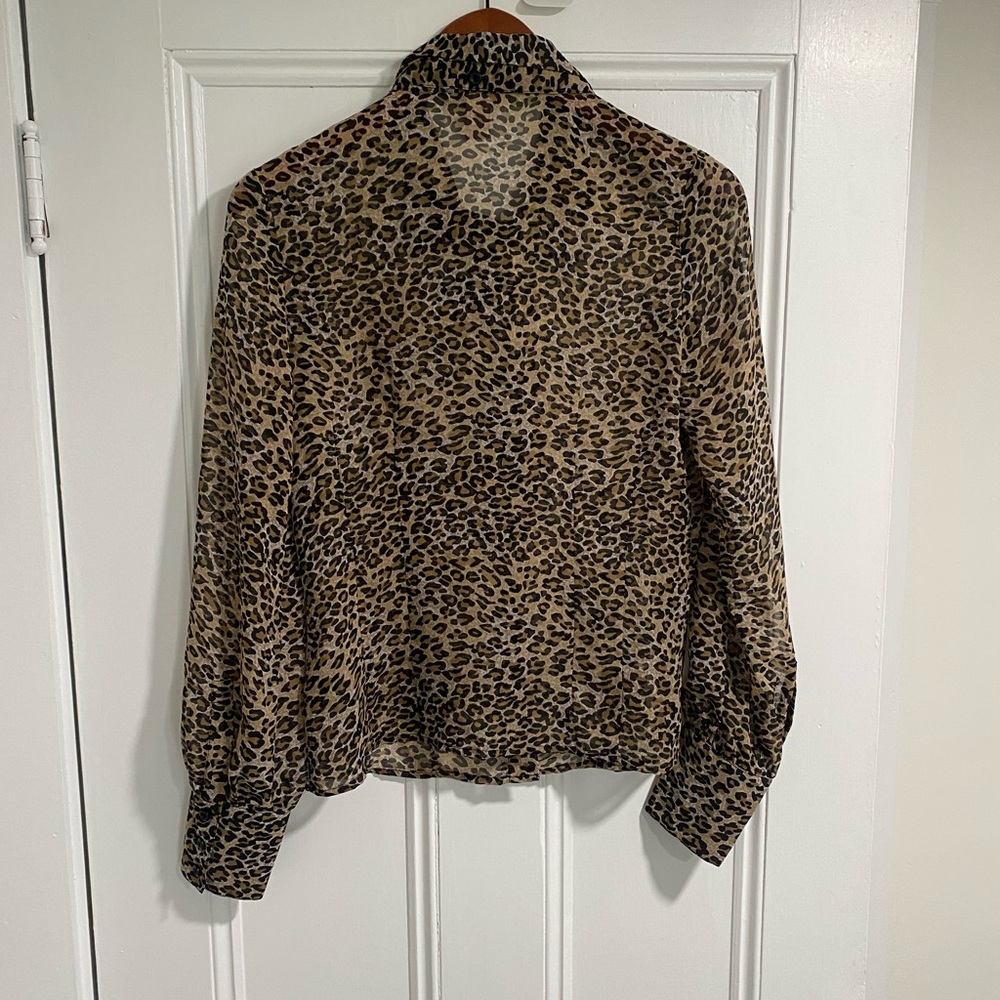 Animal print button down - Picture 4 of 4